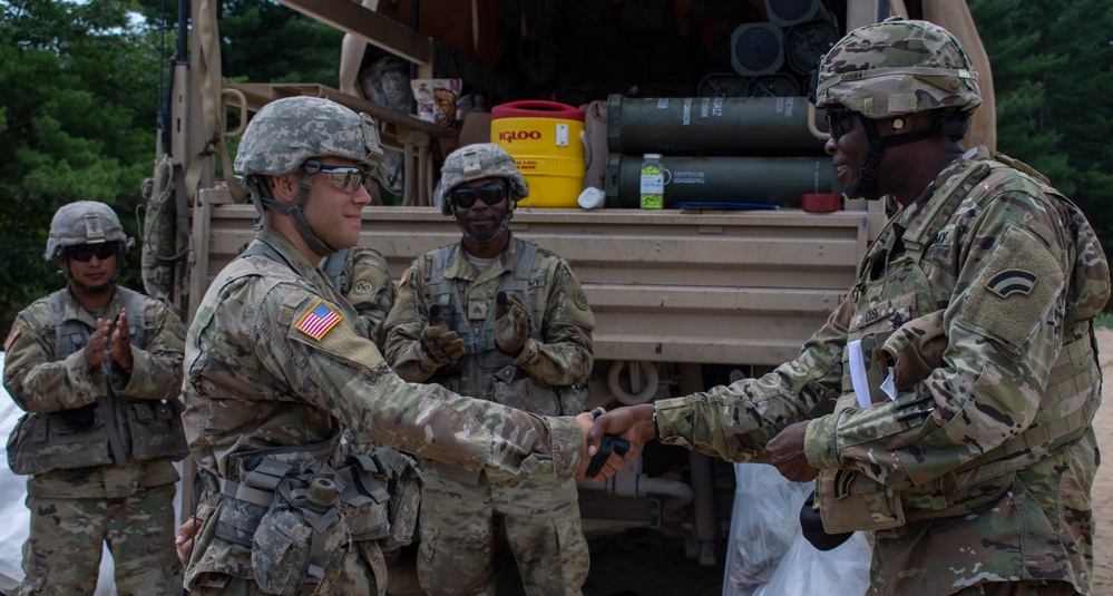 NY Army National Guard Artillerymen fire at Fort Drum