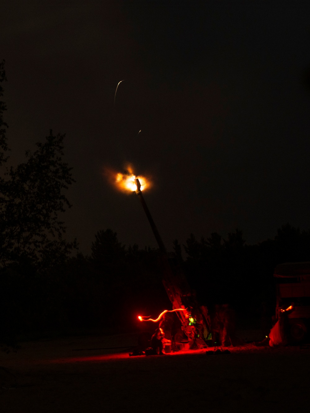 NY Army National Guard Artillerymen fire at Fort Drum