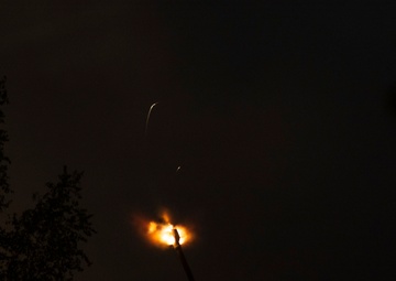 NY Army National Guard Artillerymen fire at Fort Drum