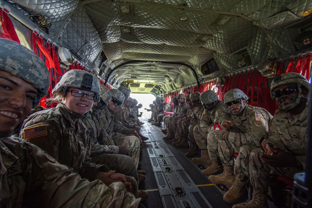 NY Army National Guard artillery Soldiers conduct slingload training at Fort Drum