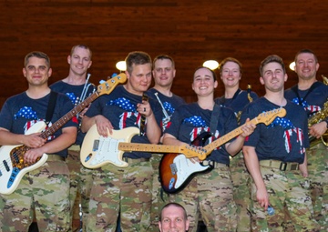 The members of the 126th Army Rock &amp; Roll Band LiveFire