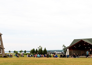 126th Army Rock &amp; Roll Band Livefire performs for Mackinaw City Crowd