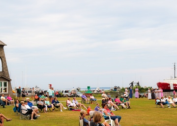 126th Army Rock &amp; Roll Band Livefire performs for Mackinaw City Crowd
