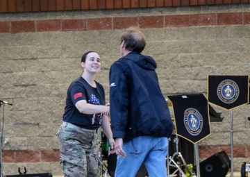 126th Army Rock &amp; Roll Band Livefire performs for Mackinaw City Crowd
