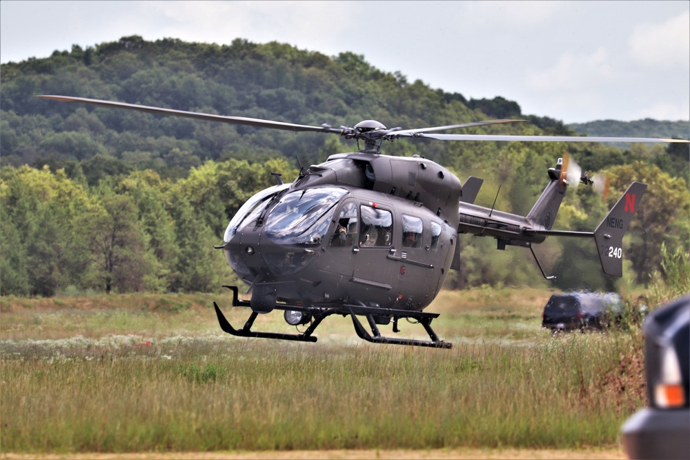 UH-72 Lakota operations for Patriot North 2019 exercise at Fort McCoy