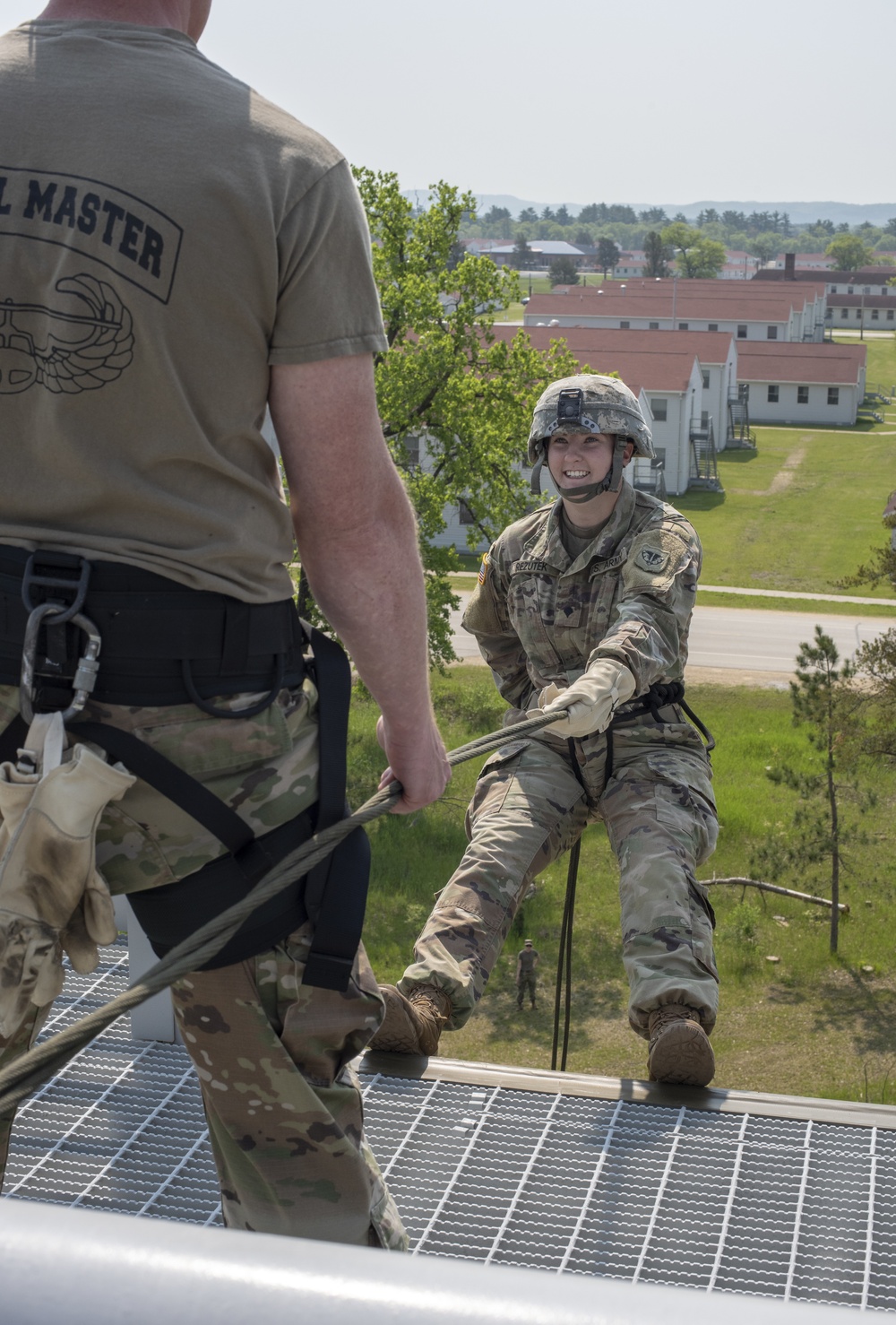 1157th Transportation Company train on air assault course