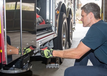 A Firefighters morning: Camp Pendleton Fire Department Station 5 checks gear