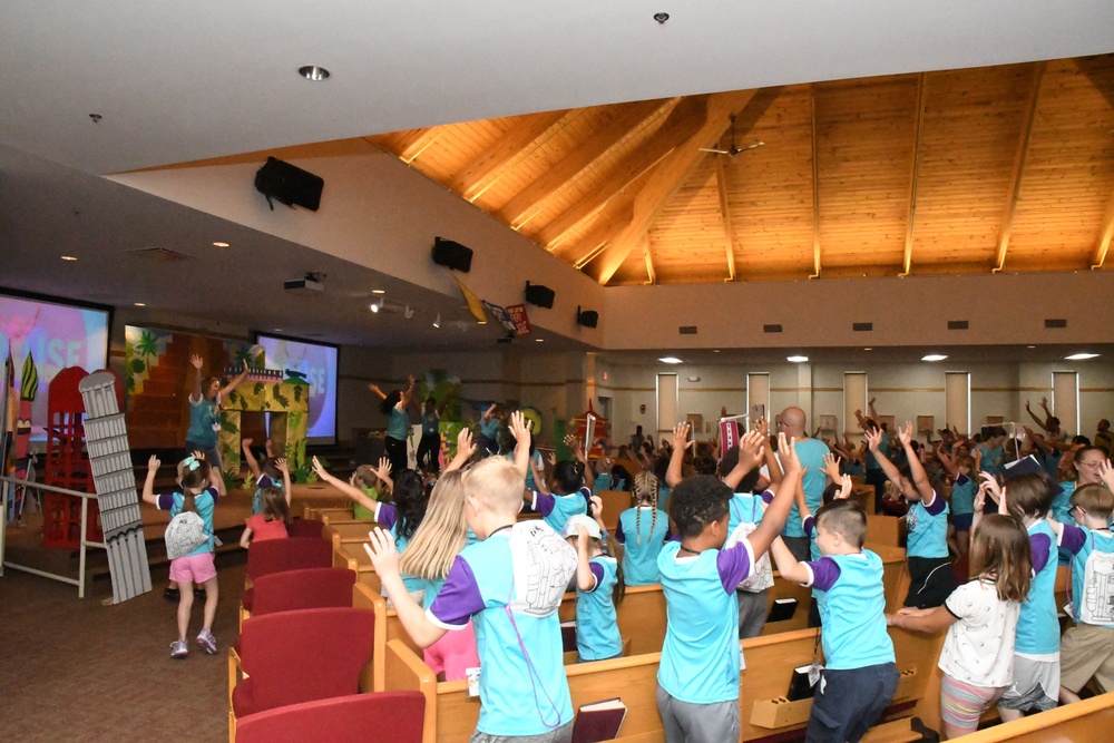 Fort Drum youths have an adventure exploring their faith at Vacation Bible School