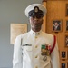 Electronics Technician Chief Jason M. Thompson, a Recruit Division Commander (RDC) here at Officer Training Command, Newport, Rhode Island (OTCN), reenlists for another two years with the Navy.