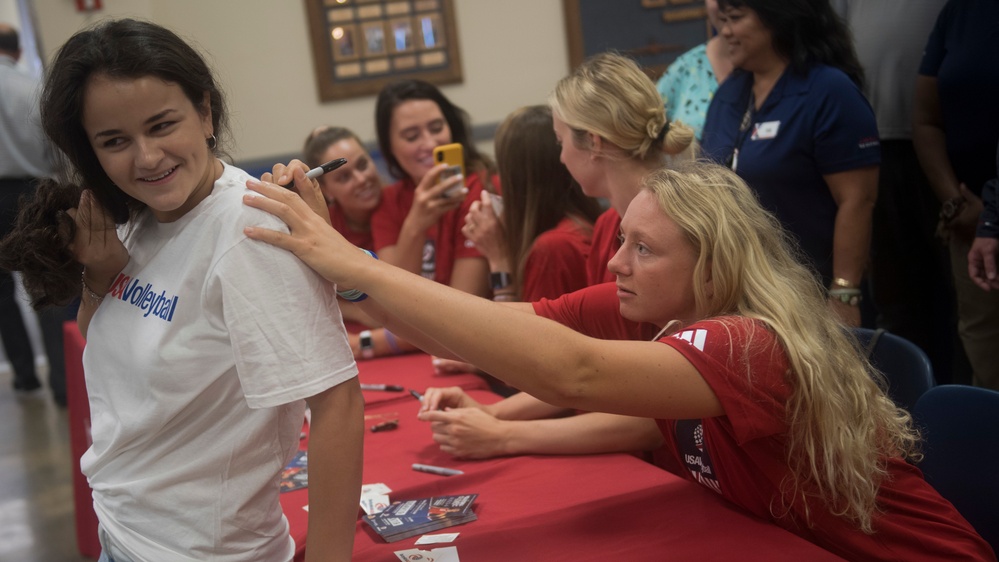 US Volleyball Team set at Barksdale