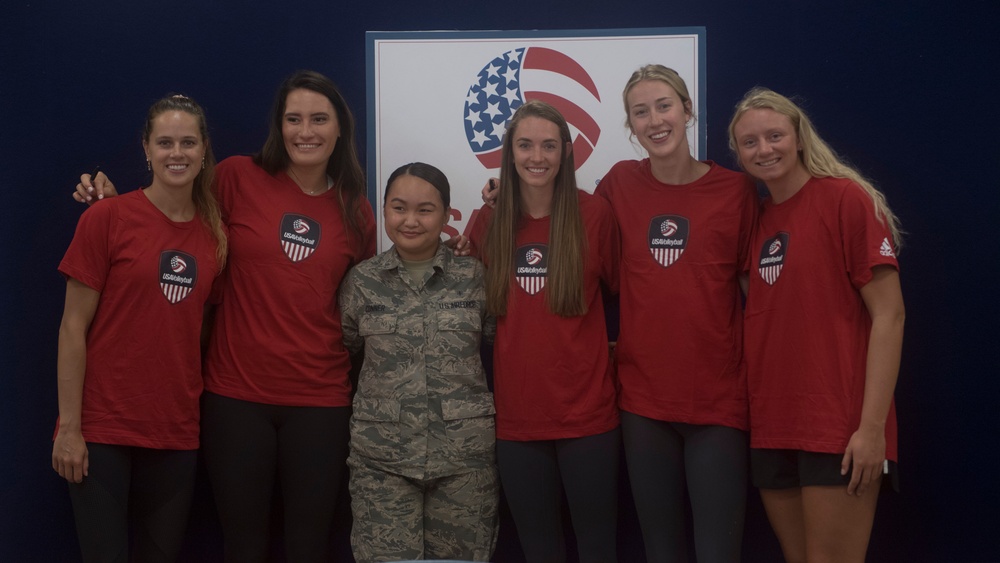 US Volleyball Team set at Barksdale