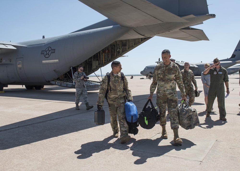 AMC command chief welcomes home his son from deployment