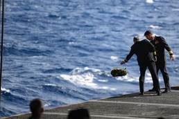 USS Ronald Reagan (CVN 76) USS Lexington Memorial Ceremony