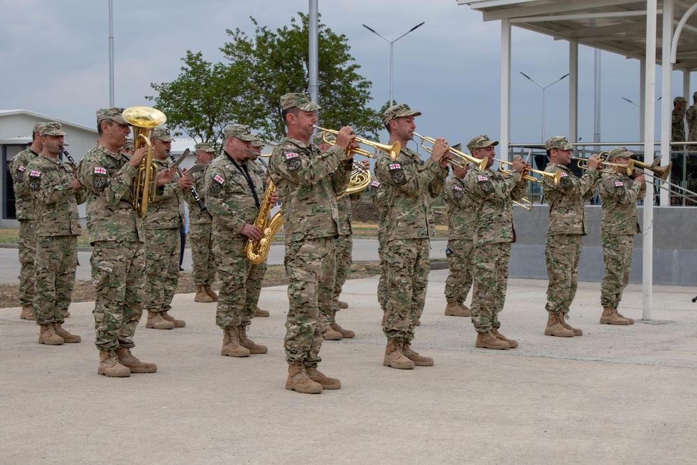 Georgian Defense Readiness Program-Training course completion ceremony