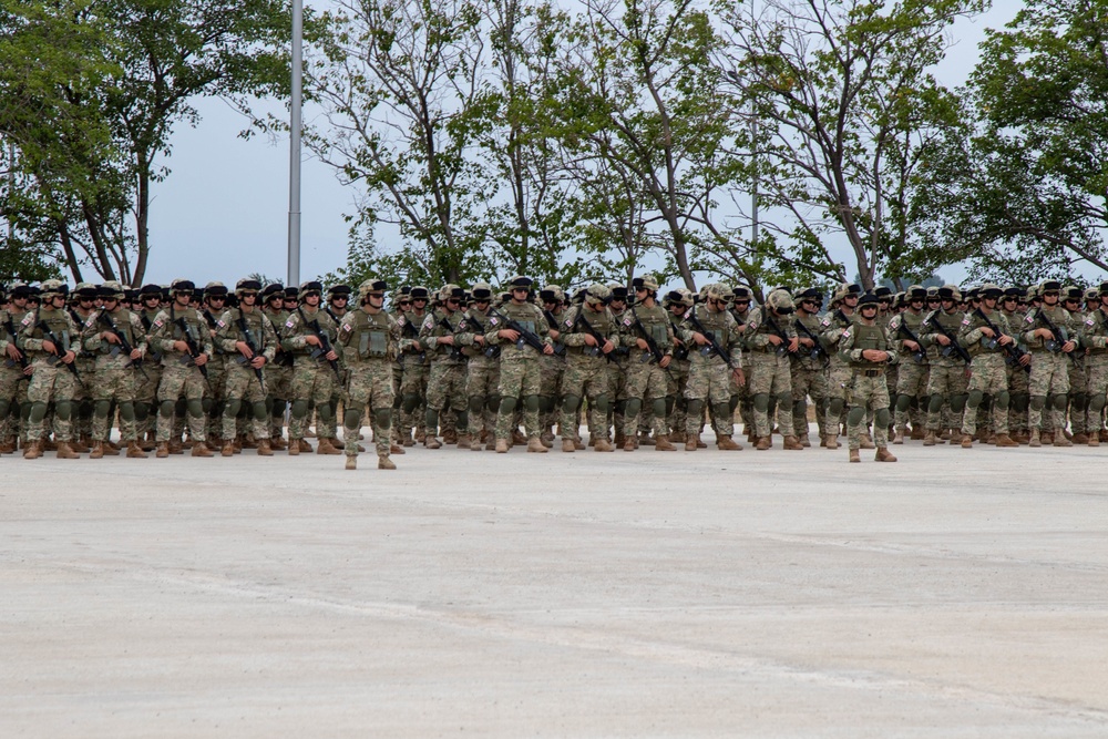 Georgian Defense Readiness Program-Training course completion ceremony