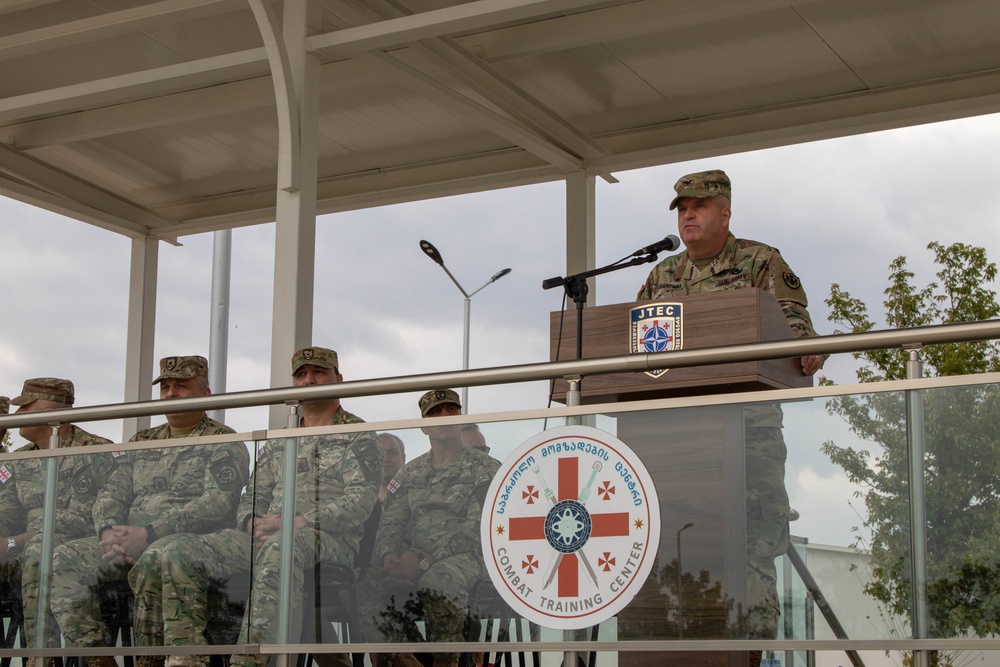 Georgian Defense Readiness Program-Training course completion ceremony