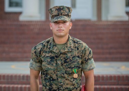 Parris Island Marine Awarded For Rescue in Car Crash Incident