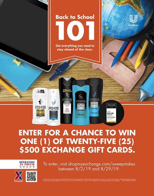 Unilever-Axe Back to School Sweepstakes