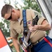 U.S. Marine Corps Recruit Depot band Sound Strike performs at the 24th World Scout Jamboree