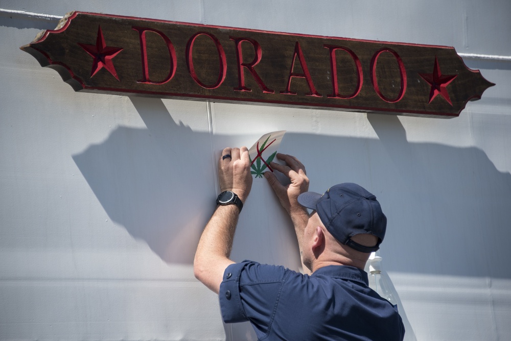 Coast Guard Cutter Dorado intercepts approximately 1,400 pounds of marijuana