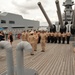 Battleship Wisconsin hosts a promotion ceremony
