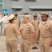 Battleship Wisconsin hosts a promotion ceremony