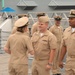 Battleship Wisconsin hosts a promotion ceremony