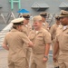 Battleship Wisconsin hosts a promotion ceremony