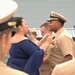 Battleship Wisconsin hosts a promotion ceremony