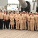Battleship Wisconsin hosts a promotion ceremony