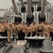 Battleship Wisconsin hosts a promotion ceremony
