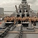 Battleship Wisconsin hosts a promotion ceremony