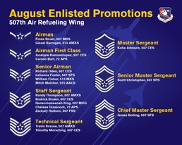 August 2019 Enlisted Promotions