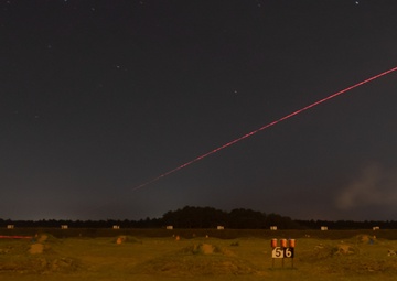 Soldiers Conduct Night Live Fire Exercise on Camp Edwards