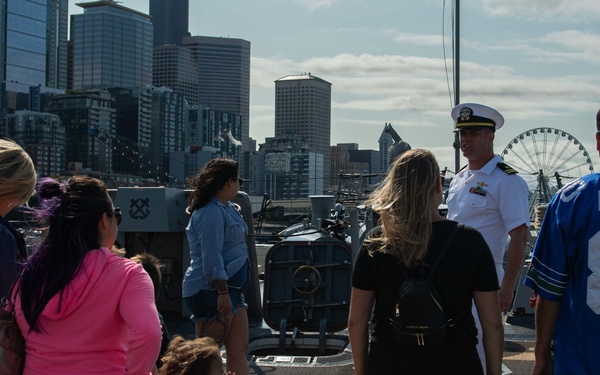 Gold Star Families Tour USS Spruance