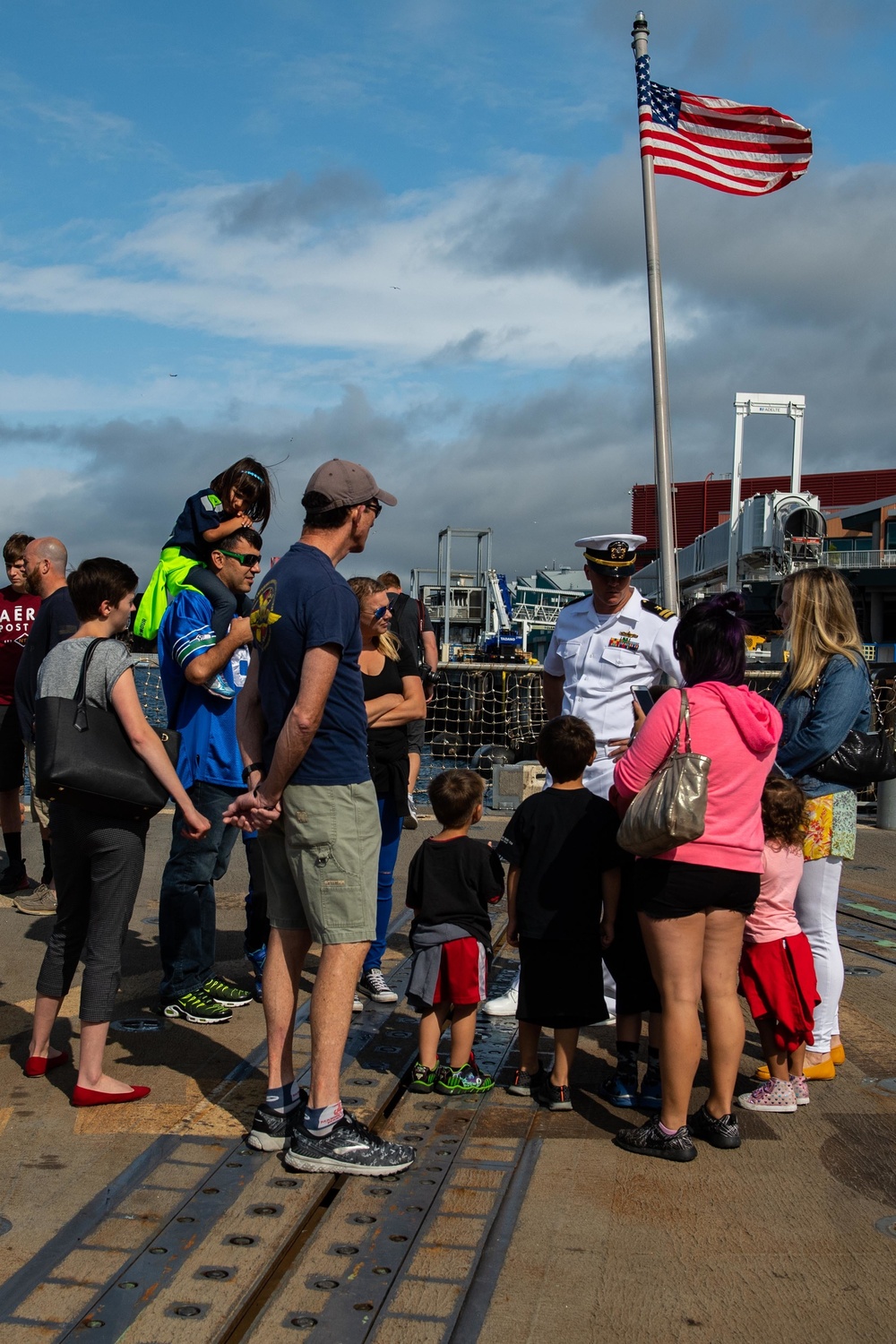 Gold Star Families Tour USS Spruance