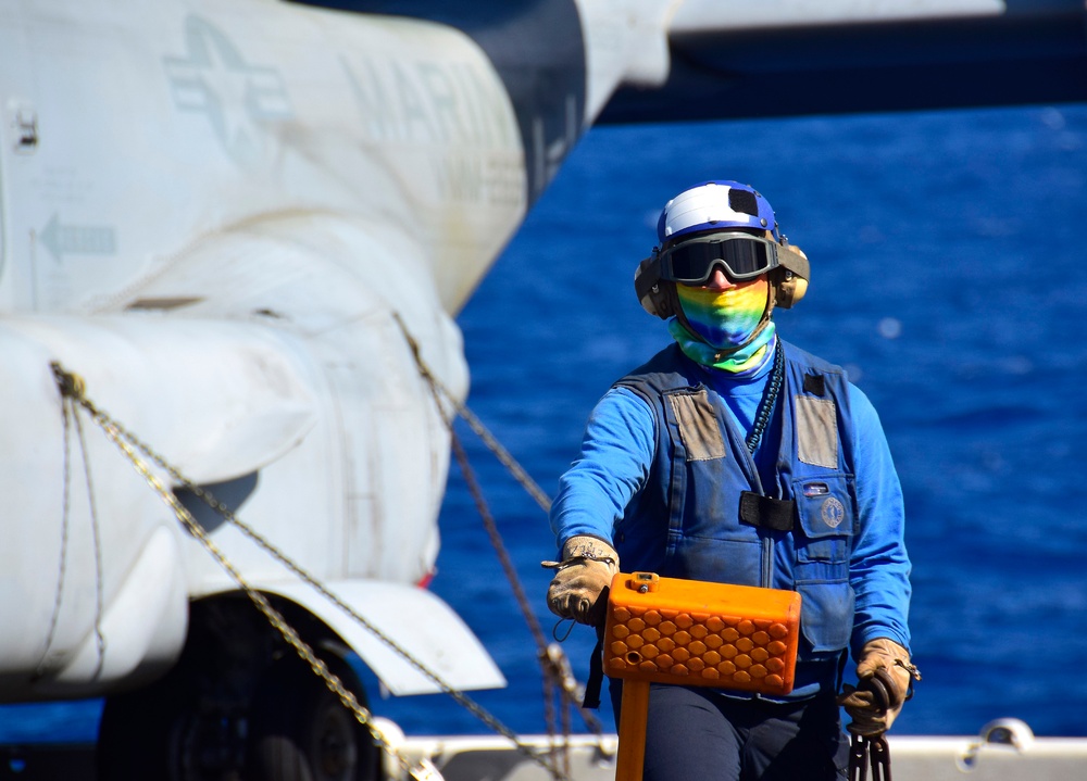 USS WASP (LHD 1) OPERATIONS AT SEA