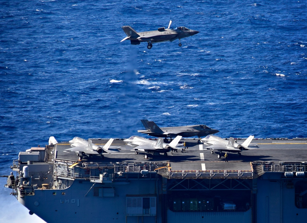 USS WASP (LHD 1) OPERATIONS AT SEA