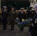 Wreath-laying ceremony for USS Wasp (CV-7)