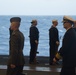Wreath-laying ceremony for USS Wasp (CV-7)