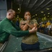 USS Ronald Reagan Conducts Baptism Service