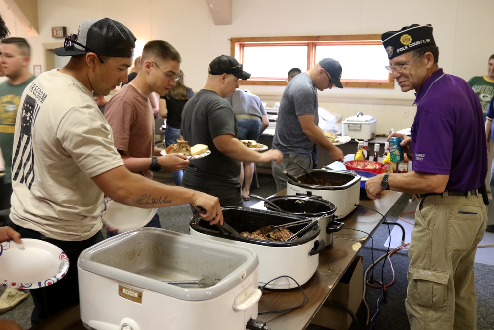 Veterans and volunteers show appreciation for National Guard as recovery efforts continue