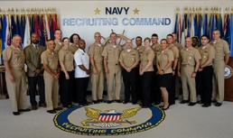CNO Meets With Navy Recruiters During Farewell Visit
