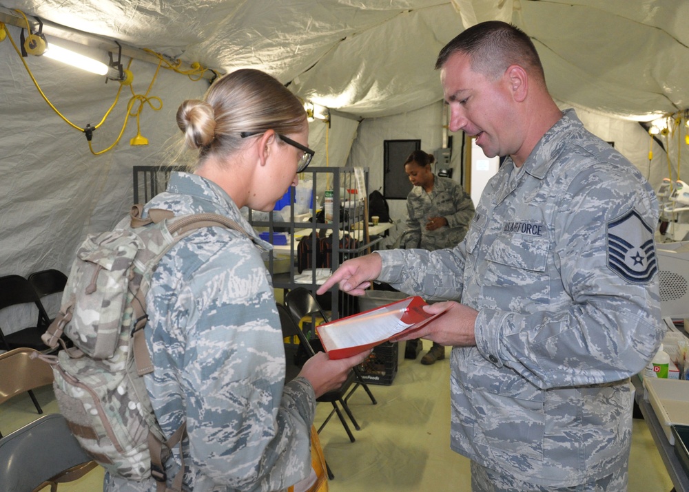 Pep talks and Pepto-Bismol: Reserve Citizen Airmen care for cadets