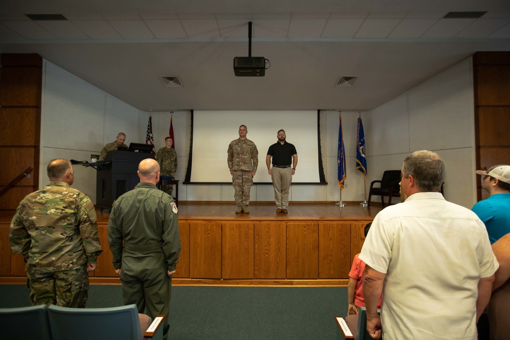 Master Sgt. Preston Schmitz retires from the 139th Security Forces Squadron