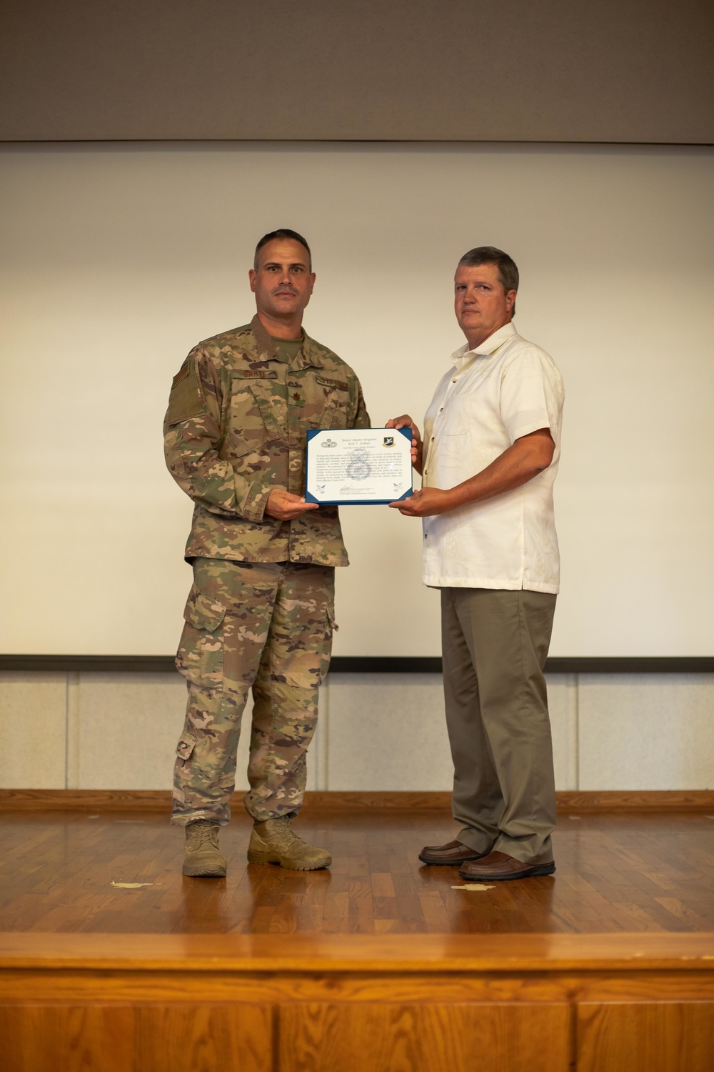 Senior Master Sgt. Kirk Arthur retires from the 139th Security Forces Squadron