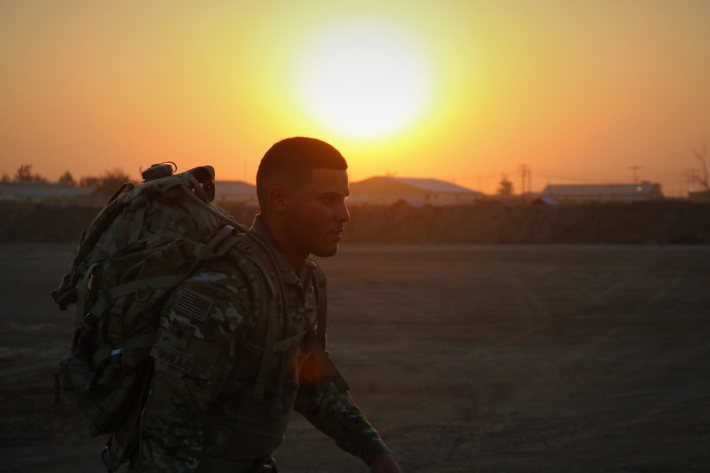 Task Force Cavalier July Soldier of the Month Ruck Event