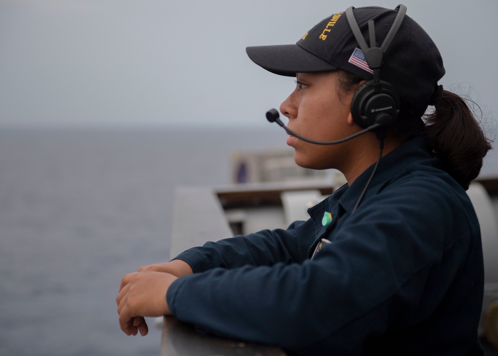 Bridge Operations Aboard USS Chancellorsville