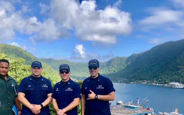 USCGC Joseph Gerczak (WPC 1126) arrives to in Pago Pago