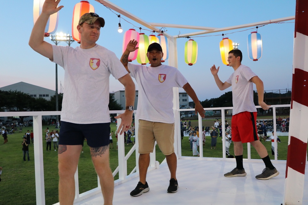 Pacific Guardian Soldiers attend their first Bon Odori